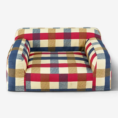 Cotton Canvas Fabric Breathable Scratch-Resistant Dog Sofa Bed