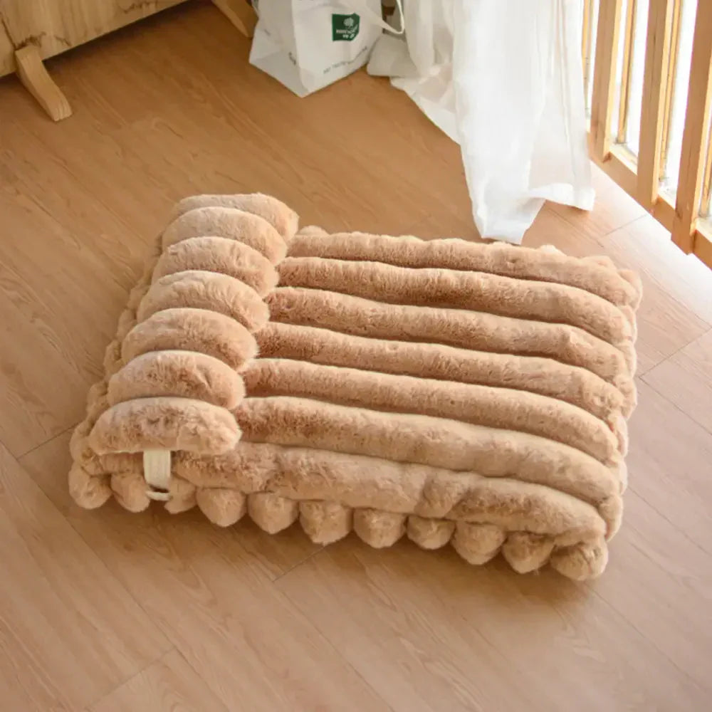 Softness Faux Rabbit Fur Warming Pillow Dog Bed - Cosy Cloud