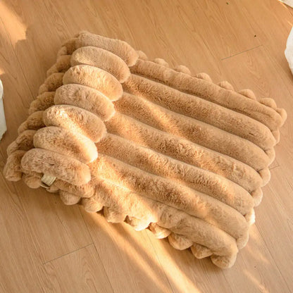 Softness Faux Rabbit Fur Warming Pillow Dog Bed - Cosy Cloud