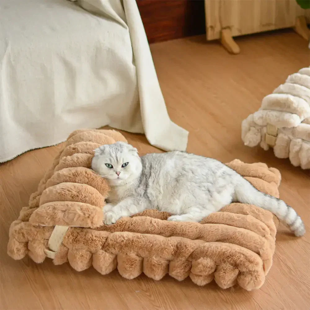 Softness Faux Rabbit Fur Warming Pillow Dog Bed - Cosy Cloud