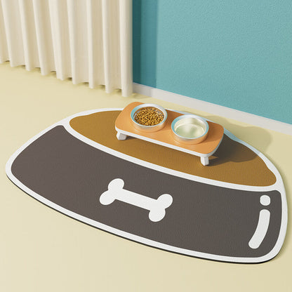 Quick-Dry Absorbent Non-Slip Pet Feeding Mat